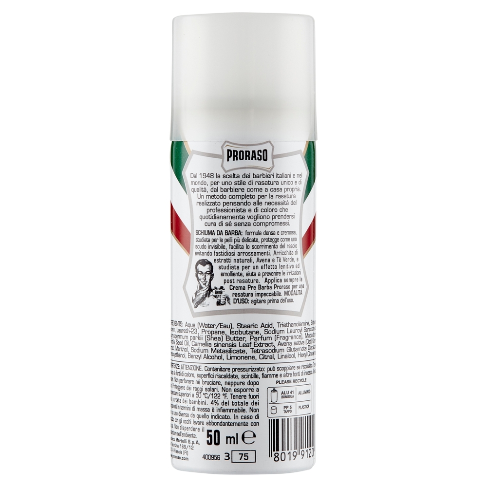 Proraso Schiuma da Barba Pelli Sensibili 50 ml
